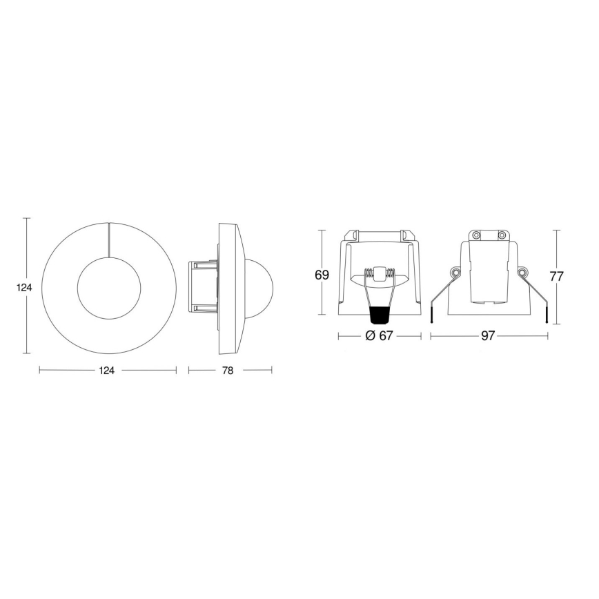 Steinel 079697 - Senzor pohybu IS 345 COM1 230V biela