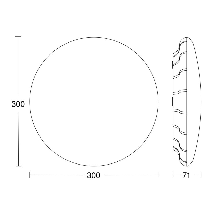 Steinel 079789- LED Vonkajšie stropné svietidlo so senzorom RS PRO S20 SC LED/15,7W/230V IP65 3000K