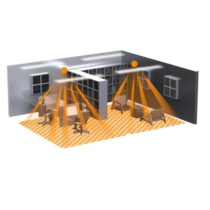 Steinel 082260 - Prezenčný hlásič IR QUATTRO SLIM XS-E KNX-3 čierna