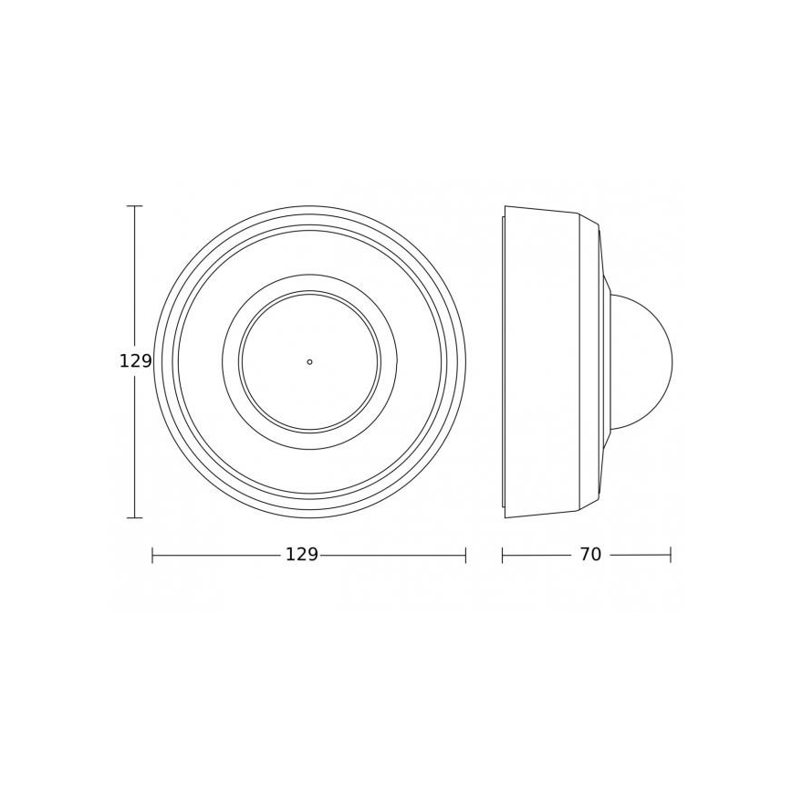 Steinel 087760 - Vonkajší senzor pohybu MD-24 ECO COM1 360° IP54 biela