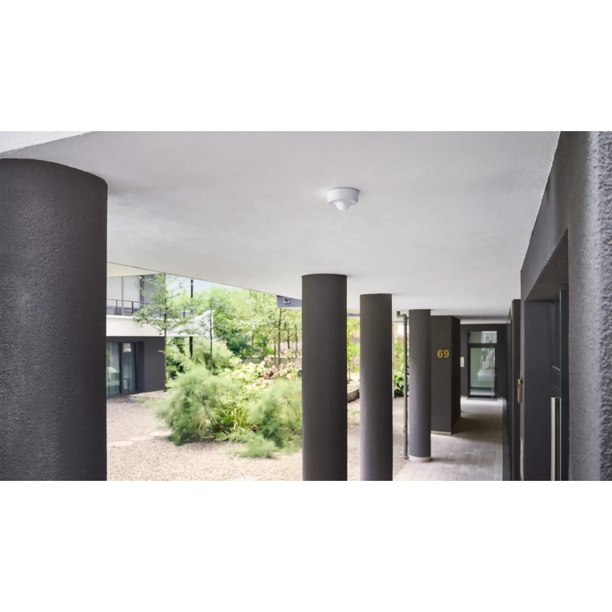 Steinel 087951 - Vonkajší senzor pohybu s prezenčným čidlom PD-8 ECO KNX 360° IP54 biela