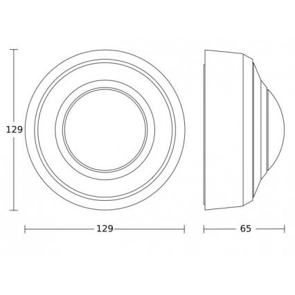 Steinel 087951 - Vonkajší senzor pohybu s prezenčným čidlom PD-8 ECO KNX 360° IP54 biela