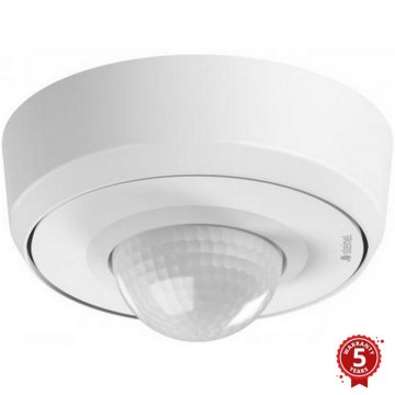 Steinel 088231 - Vonkajší senzor pohybu s prezenčným čidlom PD-24 ECO DALI-2 360° IP54 biela