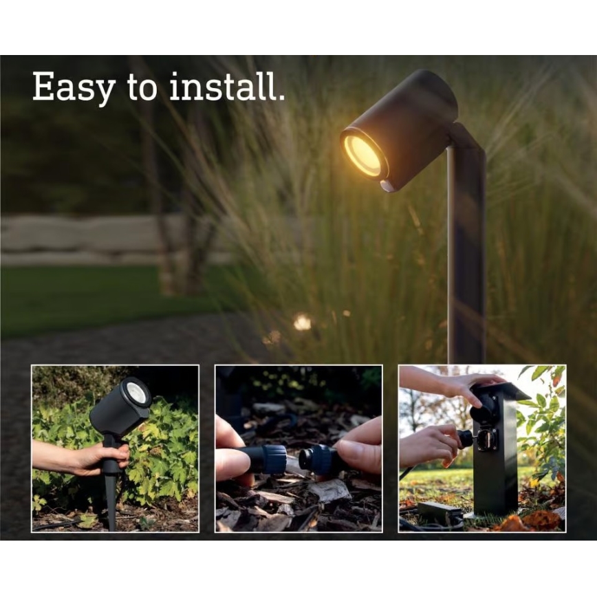 Steinel 089320 - LED RGBW vonkajšie svietidlo so senzorom LED/7,9W/24V IP65