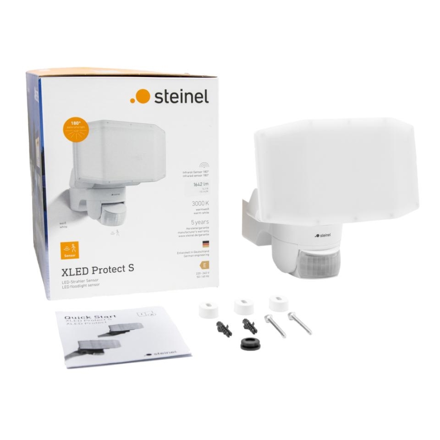 Steinel 089894 - LED Reflektor so senzorom XLED PROTECT LED/14,3W/230V 3000K IP54 biela