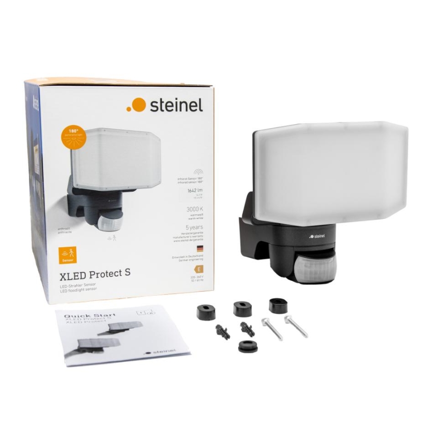 Steinel 090012 - LED Reflektor so senzorom XLED PROTECT LED/14,3W/230V 3000K IP54 antracit