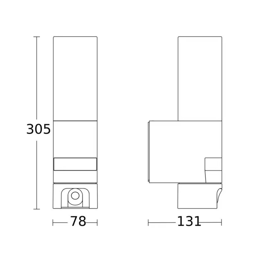 Steinel 092597 - LED vonkajšie svietidlo s pohybovým senzorom a kamerou L 620 LED/13,5W/230V IP44