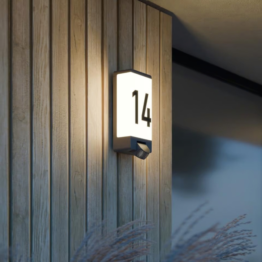 Steinel 094263 - Osvetlenie domového čísla so senzorom 1xE27/15W/230V L 14 S IP44