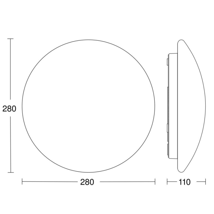 STEINEL 56032 - LED Kúpeľňové svietidlo so senzorom RS PRO LED/9,5W/230V IP54