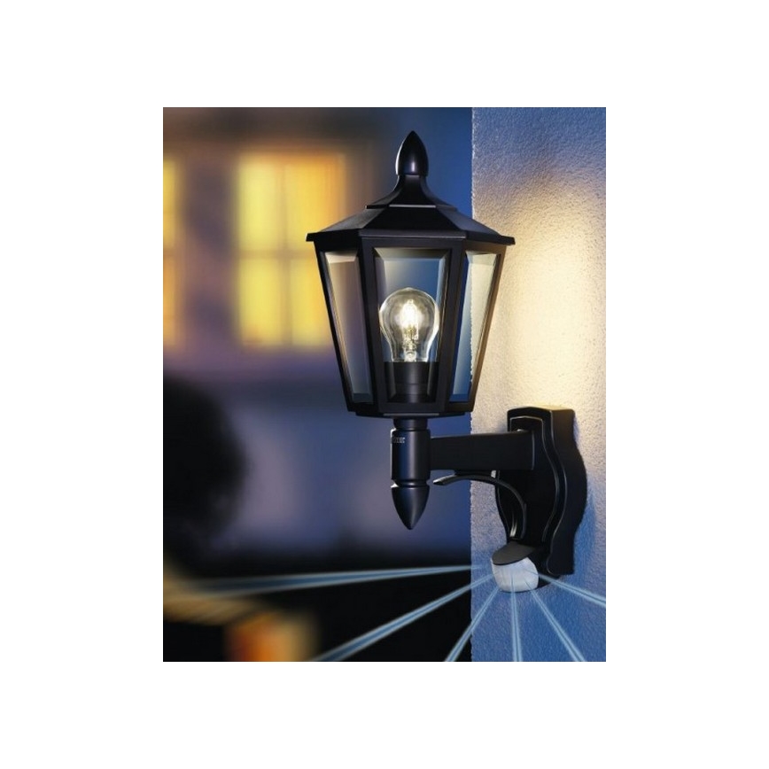 Steinel 617813 - Vonkajšie senzorové nástenné svietidlo L 15 1xE27/60W/230V IP44