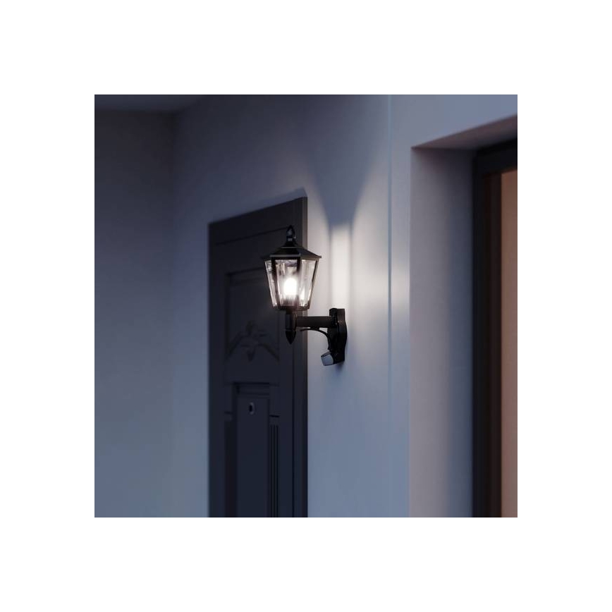 Steinel 617813 - Vonkajšie senzorové nástenné svietidlo L 15 1xE27/60W/230V IP44