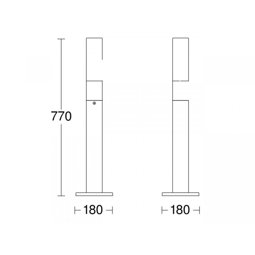 STEINEL 69469 - LED Vonkajšia lampa GL 65 LED/8,5W/230V IP44 3000K antracit
