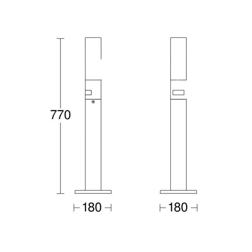 STEINEL 69476 - LED Vonkajšia lampa so senzorom GL 65 S LED/8,7W/230V IP44 3000K antracit