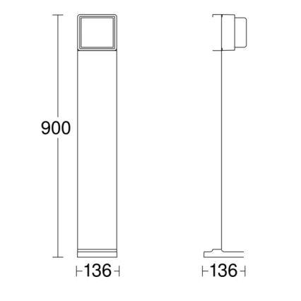 Steinel 078683 - LED Stmievateľná vonkajšia lampa so senzorom GL 85 SC 900 LED/9W/230V IP44