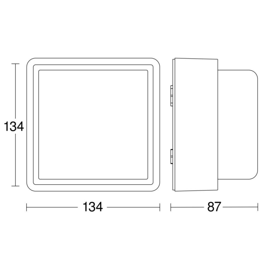 Steinel - LED Stmievateľné nástenné svietidlo L 845 C LED/9W/230V 3000K IP44 antracit