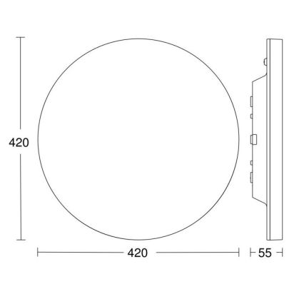 Steinel - LED Stmievateľné svietidlo so senzorom RSPROR30BASICSC 23,22W/230V IP40 3000K