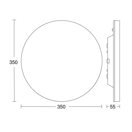 Steinel-LED Stmievateľné svietidlo so senzorom RSPROR20BASIC 15,3W/230V IP40 3000K