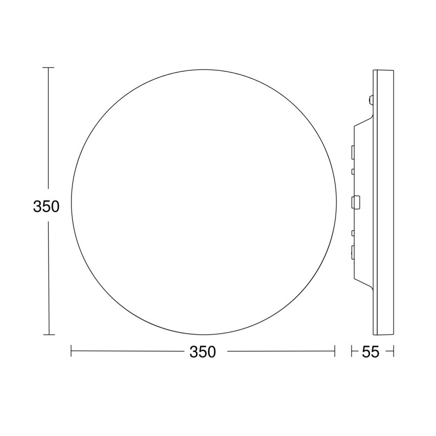Steinel - LED Stmievateľné stropné svietidlo so senzorom RSPROR20BASIC 15,3W/230V IP40 3000K