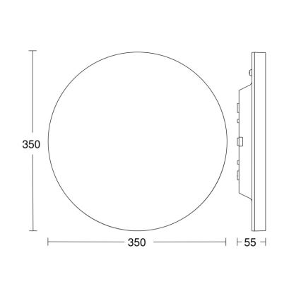 Steinel - LED Stmievateľné stropné svietidlo so senzorom RSPROR20BASIC 15,3W/230V IP40 4000K