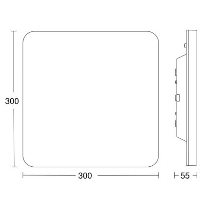 Steinel 067731- LED Stmievateľné stropné svietidlo so senzorom RS PRO R20 PLUS 15,86W/230V IP40 4000K