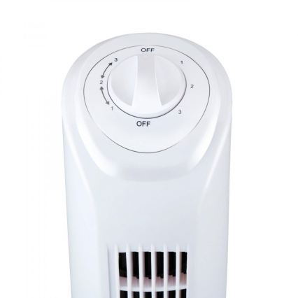 Stĺpový ventilátor 45 W/230 V 81 cm biely