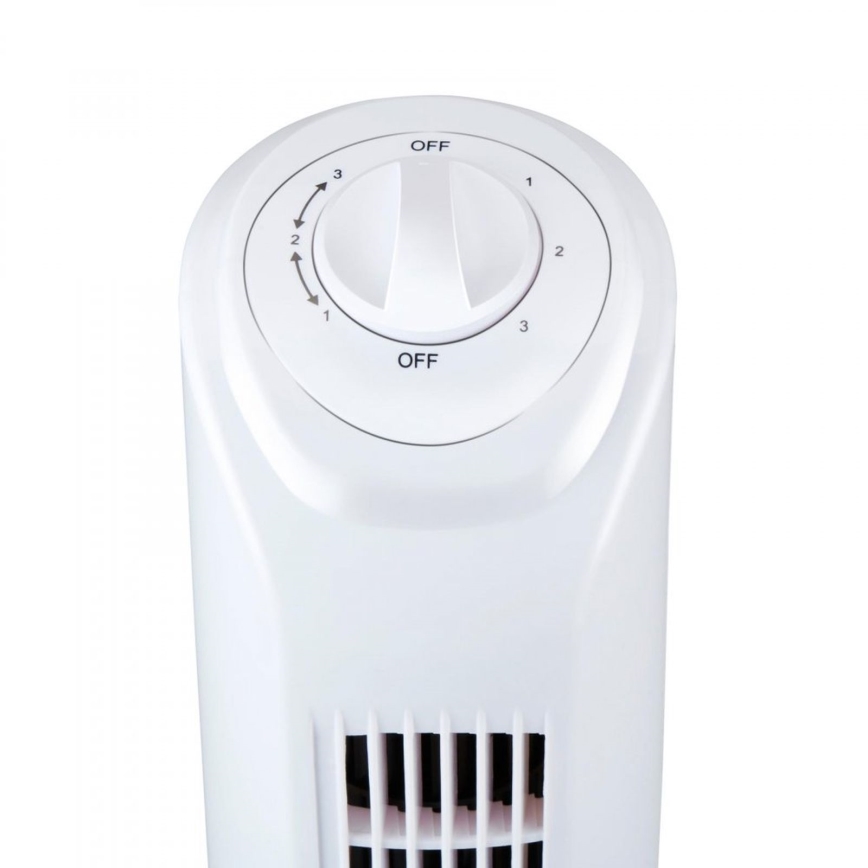 Stĺpový ventilátor 45 W/230 V 81 cm biely