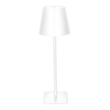 Stmievaná dobíjateľná dotyková stolná lampa LUCCA LED/3,7V 3000/4000/6500K 2000 mAh biela