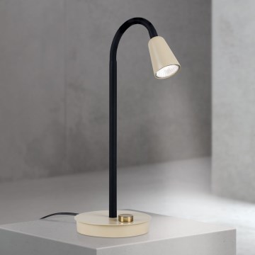 Stmievateľná flexibilná stolová lampa DOTTY 1xGU10/10W/230V béžová/čierna