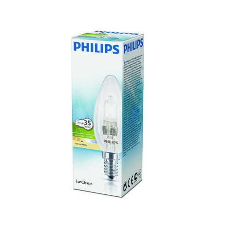Stmievateľná halogénová žiarovka Philips E14/28W/230V 2800K