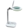 Stmievateľná LED stolová lampa s lupou, 7 W, 230 V, 6500 K, biela