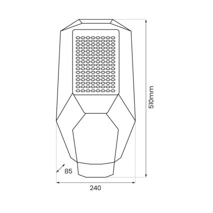 LED stmievateľné uličné svietidlo so senzorom súmraku a solárnym panelom LED/200W/20000 mAh 6500K IP65 šedé