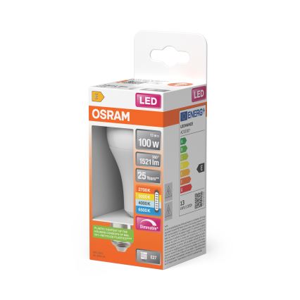 Stmievateľná LED žiarovka CLASSIC A60 E27/13W/230V 2700/3000/4000/6500K - Osram