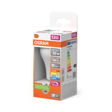 Stmievateľná LED žiarovka CLASSIC A60 E27/8,8W/230V 2700/3000/4000/6500K - Osram