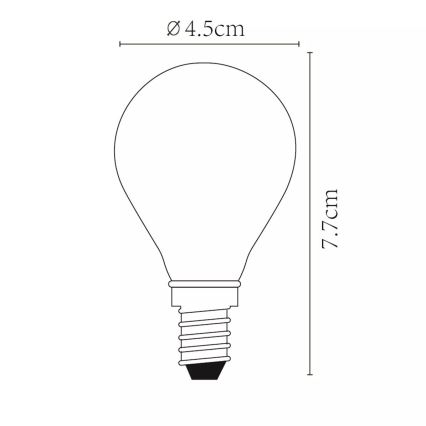 Stmievateľná LED žiarovka P45 E14/4W/230V - Lucide 49022/04/60