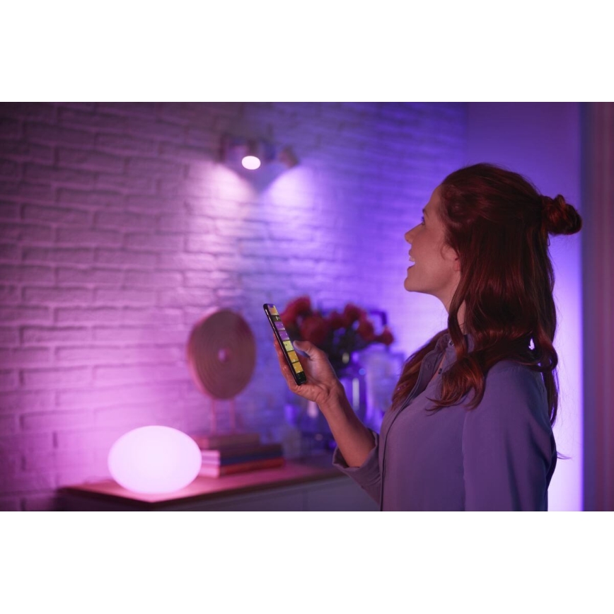 LED Stmievateľná žiarovka Philips Hue White And Color Ambiance Essential GU10/4,7W/230V 2200-6500K