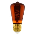 Stmievateľná LED žiarovka VINTAGE ST48 E27/4W/230V 2000K červená - Eglo 110199