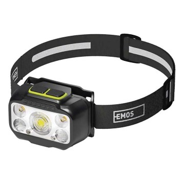 Stmievateľná nabíjateľná čelovka LED/3xAAA/1000 mAh 3,7V