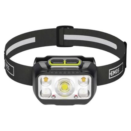 Stmievateľná nabíjateľná čelovka LED/3xAAA/1000 mAh 3,7V