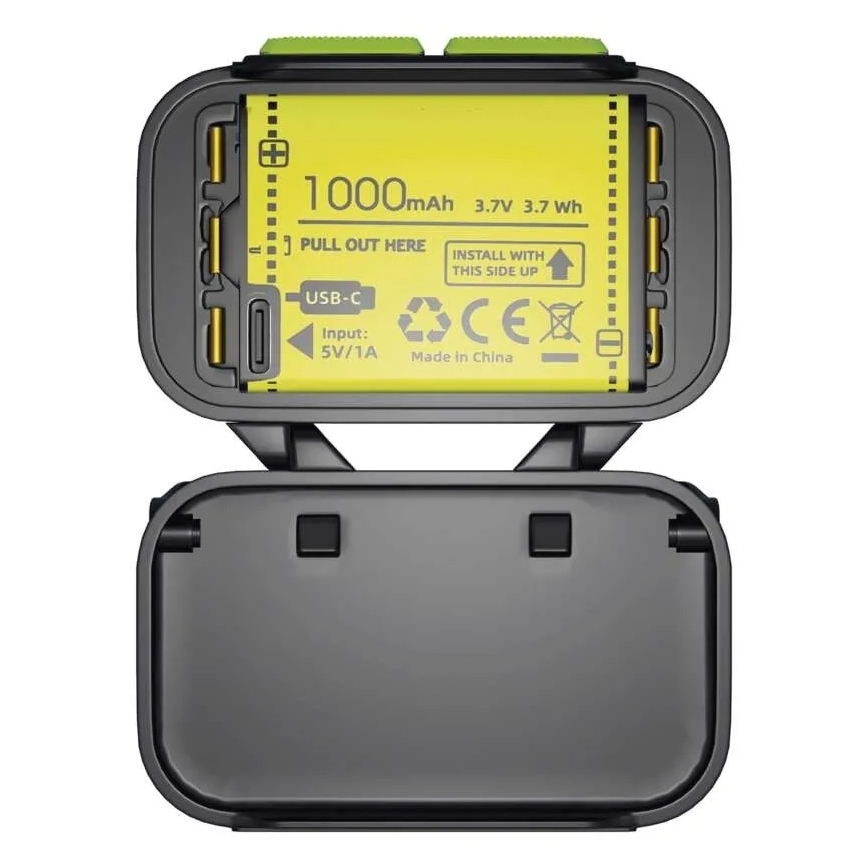 Stmievateľná nabíjateľná čelovka LED/3xAAA/1000 mAh 3,7V