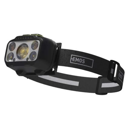 Stmievateľná nabíjateľná čelovka LED/3xAAA/1000 mAh 3,7V