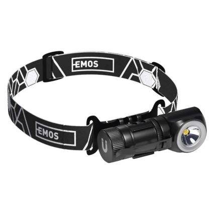 Stmievateľná nabíjateľná LED čelovka/800 mAh 3,7 V