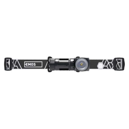 Stmievateľná nabíjateľná LED čelovka/800 mAh 3,7 V