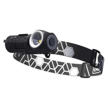 Stmievateľná nabíjateľná LED čelovka/800 mAh 3,7 V