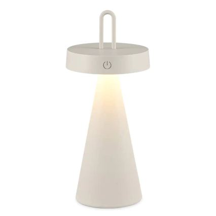 LED stmievateľná vonkajšia nabíjacia dotyková stolná lampa HALO LED/1,5W/3,7V 3000 mAh IP44 sivá