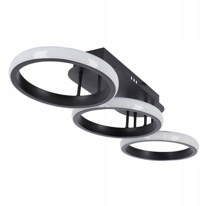 Stmievateľné LED stropné svietidlo LED/30W/230V 3000-6500K čierna Wi-Fi Tuya + diaľkové ovládanie