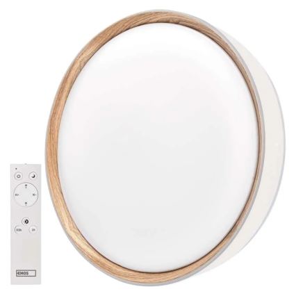 Stmievateľné stropné LED svietidlo ILVI LED/30W/230V 2700-6500K pr. 40 cm biela/béžová + diaľkové ovládanie