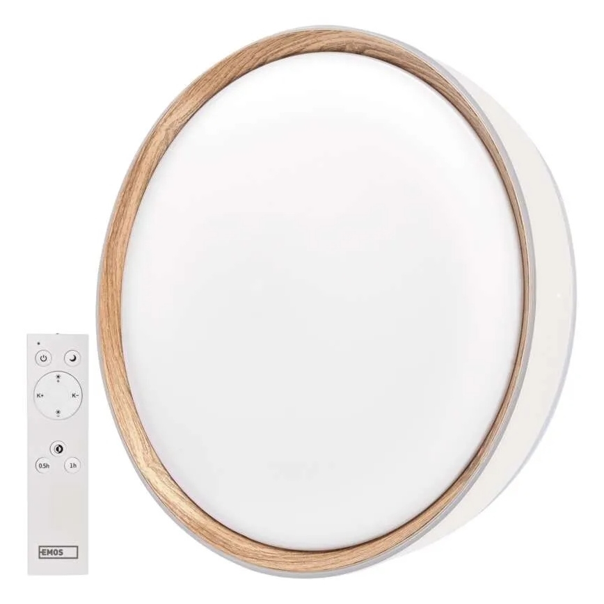Stmievateľné stropné LED svietidlo ILVI LED/30W/230V 2700-6500K pr. 40 cm biela/béžová + diaľkové ovládanie