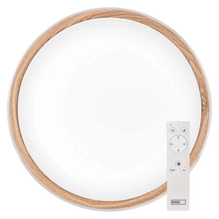 Stmievateľné stropné LED svietidlo ILVI LED/30W/230V 2700-6500K pr. 40 cm biela/béžová + diaľkové ovládanie