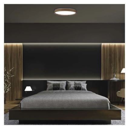 LED Stmievateľné stropné svietidlo ILVI LED/45W/230V 2700-6500K pr. 50 cm béžové + diaľkové ovládanie
