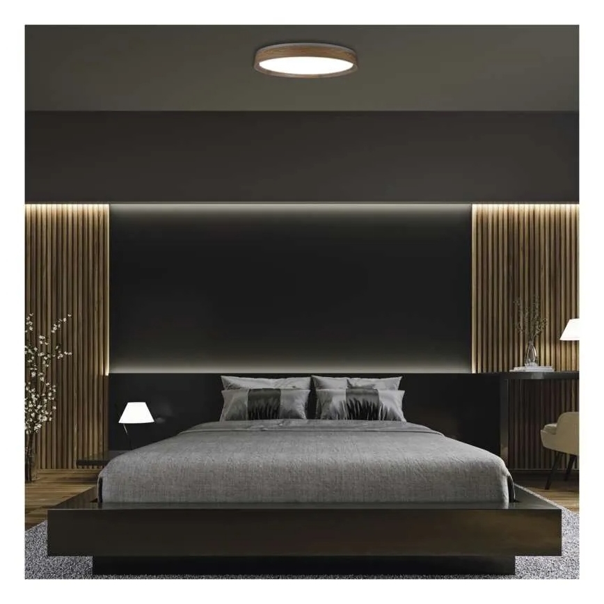 LED Stmievateľné stropné svietidlo ILVI LED/45W/230V 2700-6500K pr. 50 cm béžové + diaľkové ovládanie